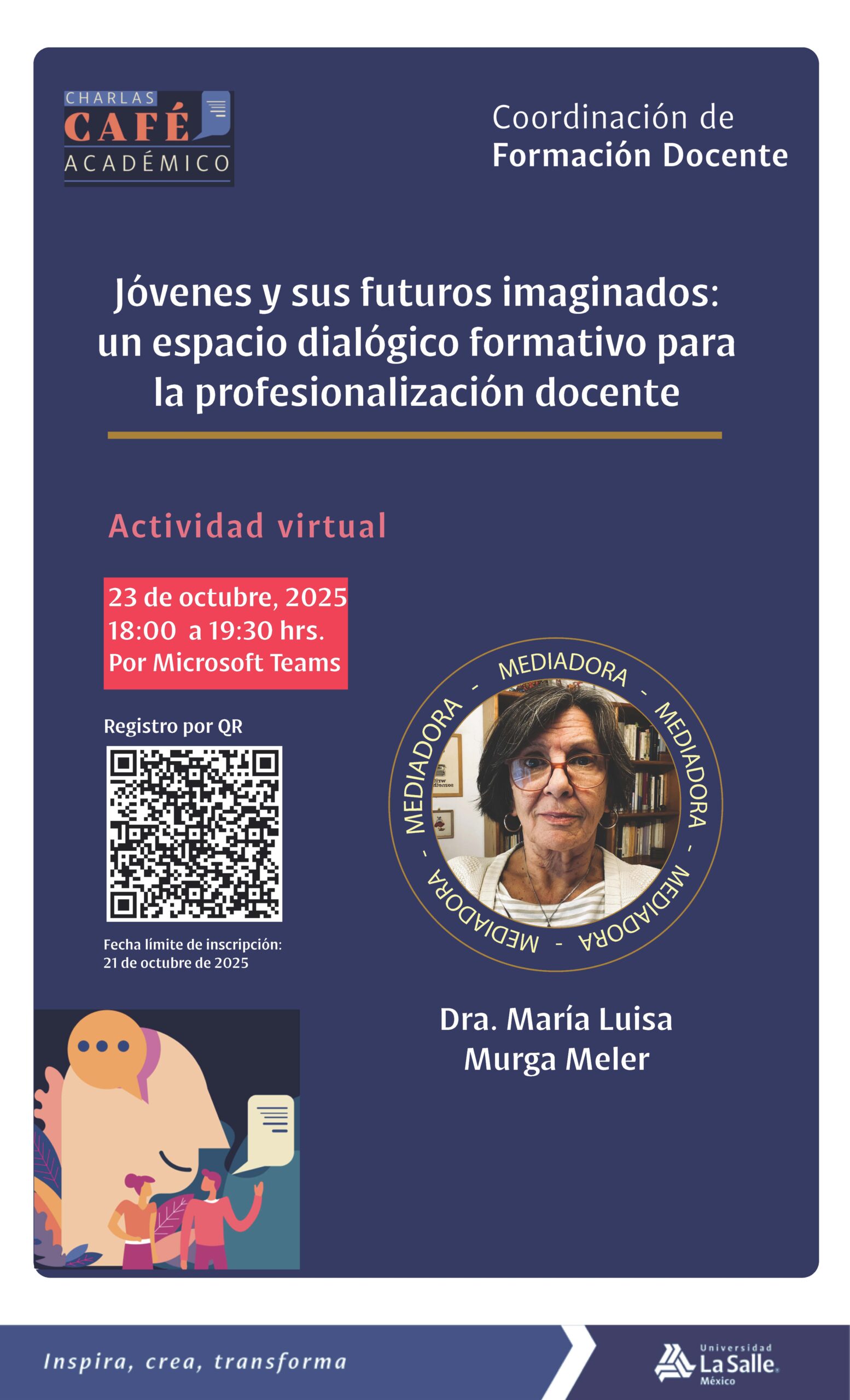 Banner Charla Café Académico, octubre 2025